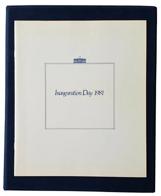 Ronald Reagan & George H.W. Bush Inauguration Day Portfolio 1981 First Day Issue - Image 1 of 4