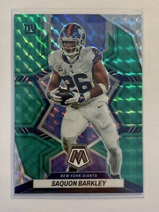 2022 Panini NFL Mosaik Fußball grün Prizm Saquon Barkley 146 New York Giants - Bild 1 von 2
