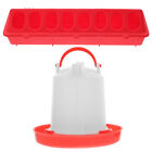 Chicken Feeder & Water Container Set For Poultry