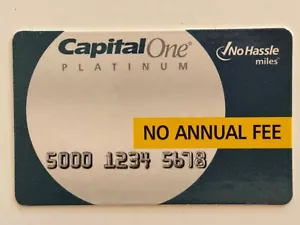 Capital One Platinum FAKE Credit Card▪️Collectible Only▪️Not a Valid Credit Card - Picture 1 of 2