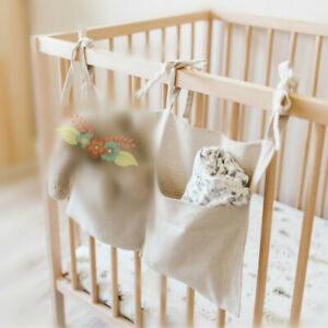 Baby Cot Bed Organizer Toy Diaper Pocket Linen Baby Crib Hanging Storage Bag