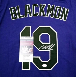 Charlie Blackmon Signed Colorado Rockies Jersey Size L In Person. JSA CERTIFIED - Picture 1 of 3