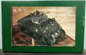 ADV Sherman M4A4 Hull WWII 1/35 #35105 Unused Unpainted Rare Model B1-4-Box 2-C - Picture 1 of 3