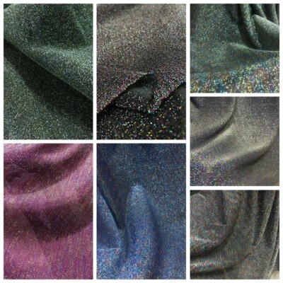 1M Weich Glänzend Glitzer Farbige Stoff Hochzeit Dekor Kostüm Tuch DIY Basteln - Bild 1 von 4