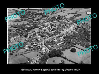 OLD 8x6 HISTORIC PHOTO OF MILVERTON SOMERSET ...