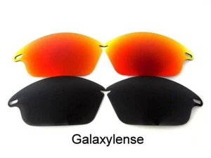 Galaxy Replacement Lens For Oakley Fast Jacket Sunglasses Black/Red Polarized - Picture 1 of 6