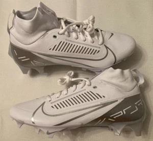 Mens 15 Nike Vapor Edge Pro 2 White Metallic Silver Football Cleats DA5456-102 - Picture 1 of 12
