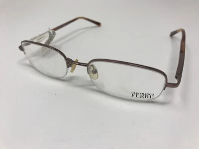 Marco de gafas Gianfranco Ferre bronce tortiga GF21801 53-19-135 media llanta L216 Foto 1 de 4