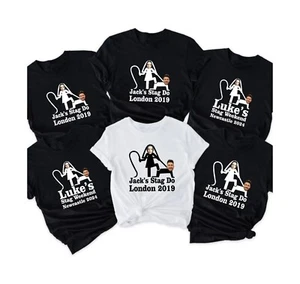 Personalised stag do T Shirt, Bachelor party Custom Tee Mens Stag Funny Tee Top - Picture 1 of 4