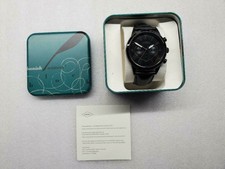 UPC 796483166912 product image for FOSSIL FLYNN CHRONOGRAPH BLACK DIAL BLACK LEATHER STRAP MEN'S WATCH BQ1734 NEW | upcitemdb.com