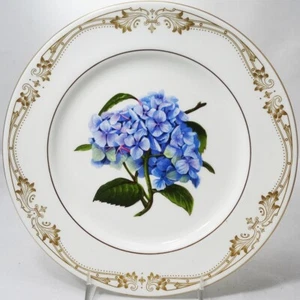 CHELSEA GOLD HYDRANGEA by Aynsley Salad Plate 8.25" NEW NEVER USED made England - Picture 1 of 3