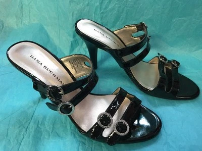 Dana Buchman Black High Heel Dress Sandal Size 7  - Image 1 of 4