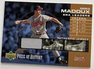 2002 Upper Deck Piece of History "ERA LEADERS " Greg Maddox . EL-GM - Picture 1 of 2