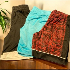 3 Pc Boys Top Brand Running/Athletic Shorts Sz L - Picture 1 of 8