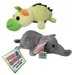 Loves Travel Pals Turnarounds Elephant to Dragon Dino Plush Stuffed Animal 18in - Picture 1 of 13