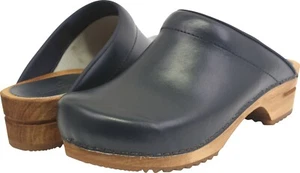 Sanita Offener Clog Wood-Lars Open Blue