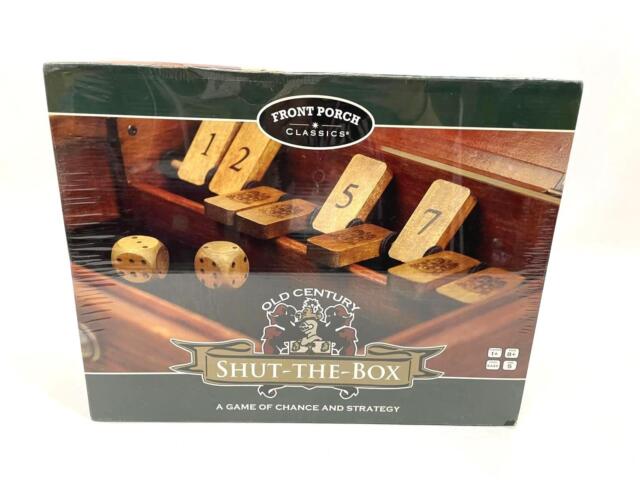 Hey Play 80-HCH-SHUT2 Shut The Box Game-Classic 9 Number Wooden Set with  Dice Included-Old Fashioned