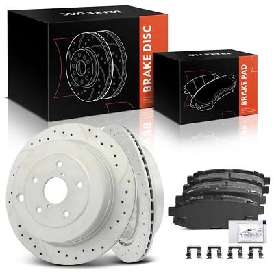 Rotor de freno trasero perforado y pastilla de cerámica para Subaru B9 Tribeca 06-07 Tribeca 08-14 Foto 1 de 4