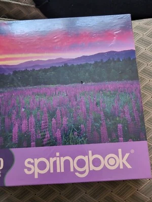 NEW 2000 pc Puzzle Purple Flowers - Image 1 of 2