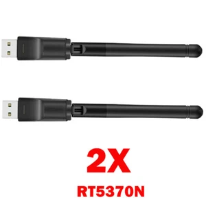 2x Para Chips Ralink RT5370N WiFi Para Dongle Adaptador USB Tarjetas de Red Inalámbricas - Imagen 1 de 11