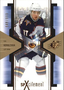 2006-07 SPx SPxcitement #X3 Ilya Kovalchuk/999