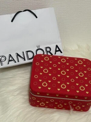 Joyero PANDORA 2025 Día de San Valentín LTD con Espejo y Bolsa de Accesorios Rojo Foto 1 de 4