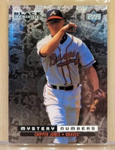 1999 Upper Deck Black Diamond Mystery Numbers #M6 Chipper Jones HOF /600 - Bild 1 von 2
