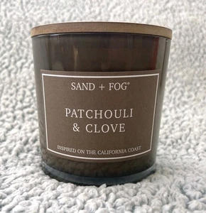 Sand + Fog Patchouli & Clove 3 Wick Candle Jumbo 21 oz Holiday California NEW - Picture 1 of 7