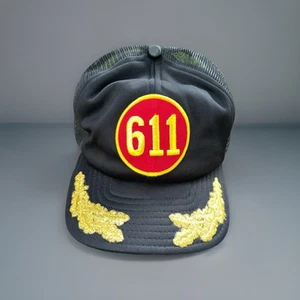 611 Norfolk & Western Railroad Snapback Golden Black Mesh Back Hat / Cap USA - Picture 1 of 6