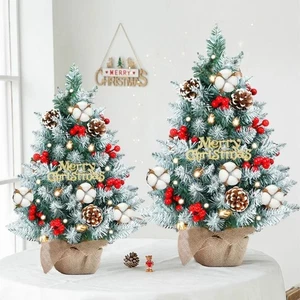 50/60CM Xmas Tree Artificial PVC Desktop Christmas Decoration for Home & Garden - Picture 1 of 8