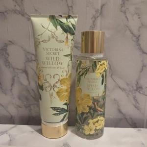 BRAND NEW VICTORIA'S SECRET WILD WILLOW BODY LOTION AND BODY MIST SET 2PCS - Picture 1 of 2