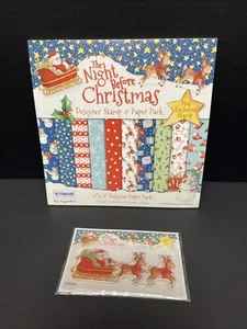 Kit de tarjetas Trimcraft de papel estampillas Helz Cuppleditch Noche antes de Navidad 2015 - Imagen 1 de 6