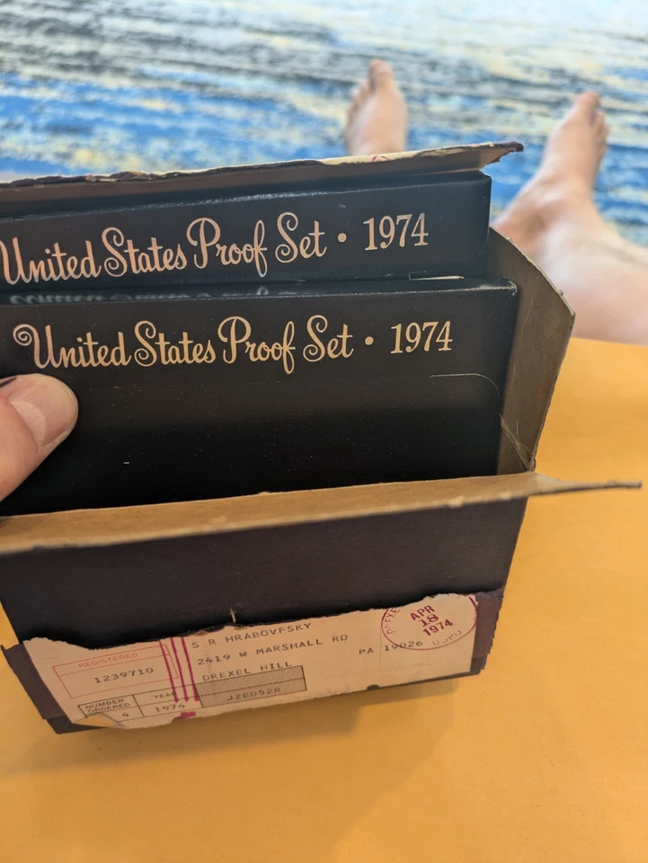 (2) 1974-S US Mint Proof Sets Sealed Shipping Box Original C40 - Image 1 of 1