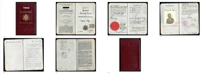 1937 RARE USA US Consular Passport  ID Given in American Embassy Naples Italy - Image 1 of 4