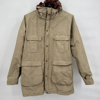 Vintage Lands End Jacket Mens XL??Parka Coat Wool Lined Hooded Pockets USA 90s - Image 1 of 4