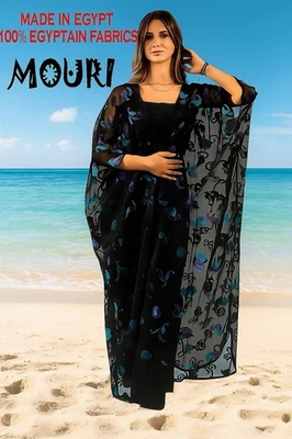 KIMONO DISEÑO TELA FLORAL HECHO EN EGIPCIA - CÁRDIGAN ENCUBIERTO PARA HOMBRE Y MUJER Foto 1 de 4