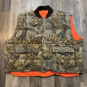 Cabela's Premier Northern Goose Down Advantage Camo Orange Vest Mens 5XL - Picture 1 of 14