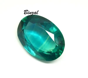 Rarest Certified 76-78 CT Natural D Blue-Green Sapphire Oval Cut Loose Gemstone - Picture 1 of 7