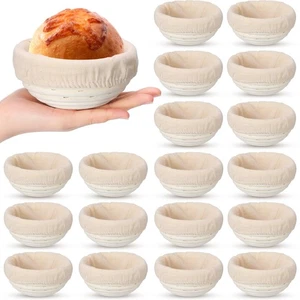 20 Pcs Bread Proofing Basket 5 Inch Banneton Round Dough Sourdough Basket Set... - Picture 1 of 7