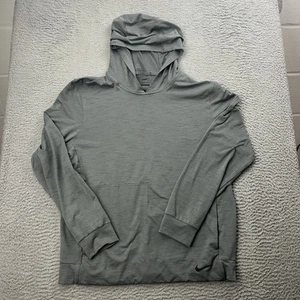 Nike Yoga Dri Fit leichter Hoodie Herren grau Größe M Pullover - Bild 1 von 9