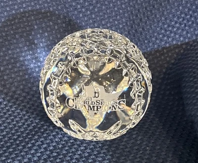 Boston Red Sox World Champions Waterford Crystal Baseball 2013 Limited Edition - Image 1 of 4