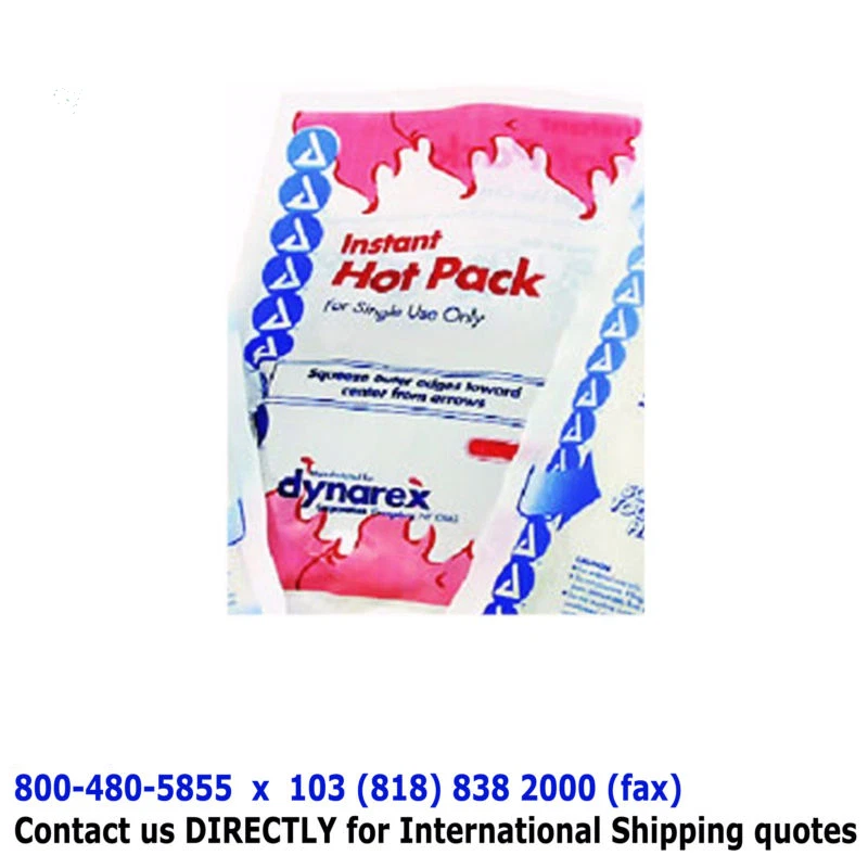 UNISHIELD 10 pcs. DYNAREX Instant Hot Packs - LARGE - 5"x 9"