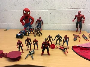 SPIDERMAN VINTAGE FIGURES BUNDLE AND MORE SOME RARE - Picture 1 of 15