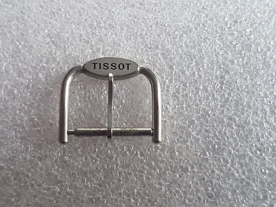 Boucle de bracelet de montre TISSOT en acier (17 mm) NOS Strap Steel Buckle - Photo 1/4