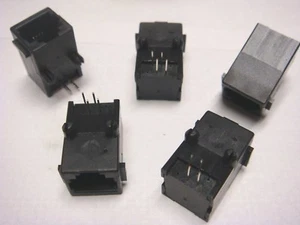 (10) Conector de teléfono ángulo recto ASTRON 6 pines 4 contactos 6P4C RJ11 - Imagen 1 de 5