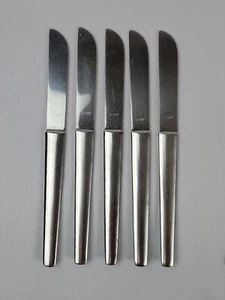 5 Pieces ARTHUR SALM AS Austria ASF2 Stainless Flatware Dinner Knife mcm - Picture 1 of 3
