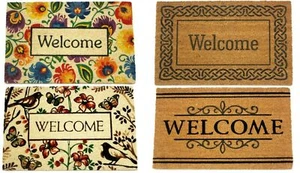 Printed Coir Doormat Welcome Mat Outdoor Beautiful Charleston Collection 18"x28" - Picture 1 of 10