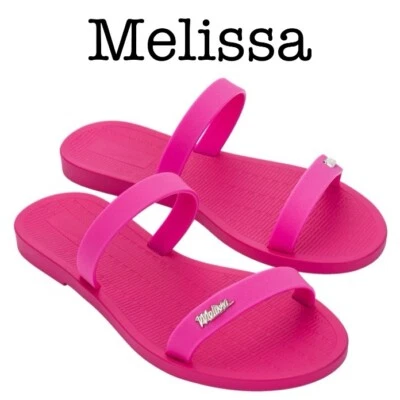 Melissa Sun Torrance Fuchsia Jelly Sandals Size 9 - Image 1 of 4