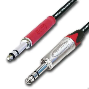 Neutrik Tt Bantam a Balanceado Trs Jack Plateado Tapones Rojo Botines. Cable Van - Picture 1 of 11