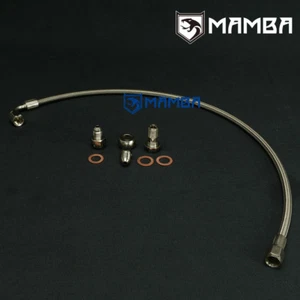 MAMBA Turbo Oil Feed Line Nissan Skyline RB20DET RB25DET RB30 (For Stock Turbo) - Picture 1 of 2